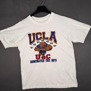 Vintage UCLA T-shirt Mens‎ M Bruins USC 90s Retro College Sports Rivalry Tee